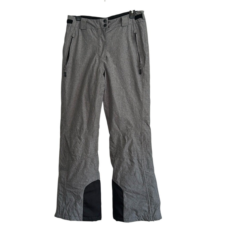 Crivit PRO Grey Heathered Waterproof Insulated Ski Snowboard Pants 6 Snow